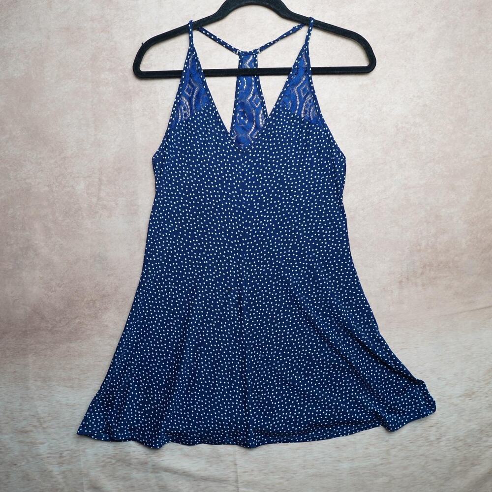 In Bloom Polka Dot Lace Chemise XS